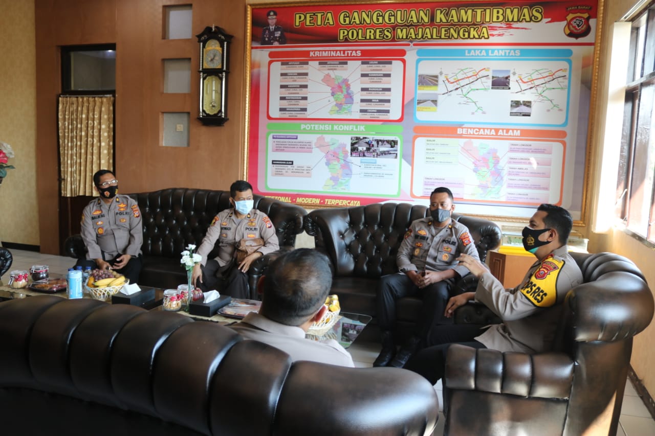 Supervisi dan Asistensi Biro SDM dan Biddokes Polda Jabar Dalam Rangka Binlat Di Polres Majalengka