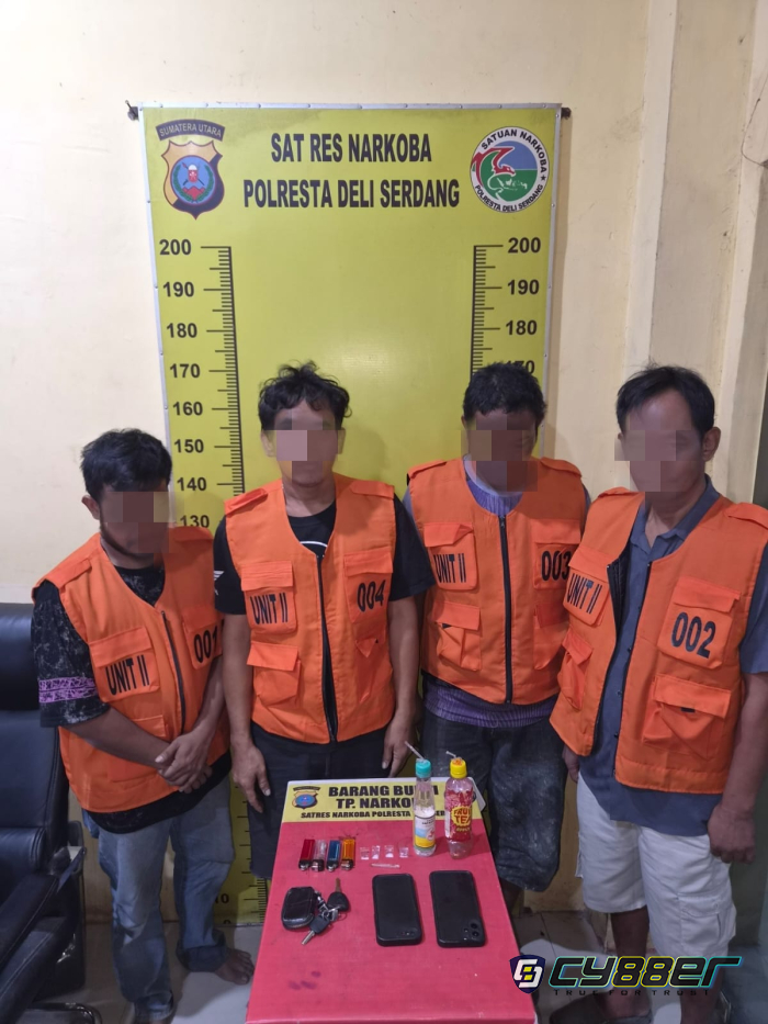GSN Polresta Deli Serdang Sasar Kualanamu, 4 Pria Positif Narkoba Diamankan, Sosok Amok Diburu Polisi