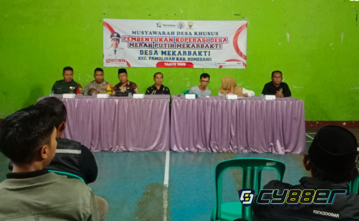 Pemdes Mekarbakti Menggelar Musdesus Pembentukan  Pengurus Koperasi Desa Merah Putih