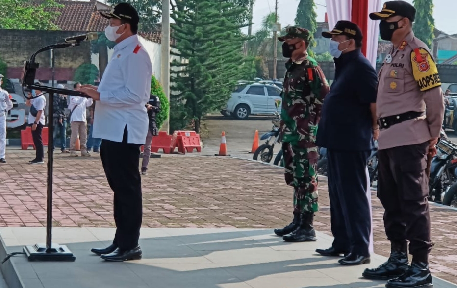 Operasi Ketupat 2021, Kapolres Sumedang Laksanakan Upacara Gelar Pasukan