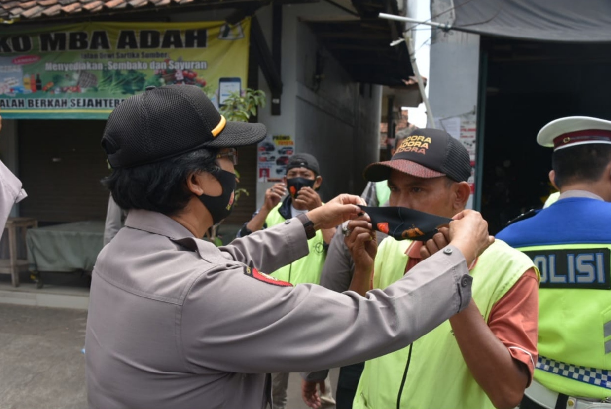 Kendalikan Penyebaran Covid-19. Polresta Cirebon Tingkatkan Pendisiplinan Protokol Kesehatan