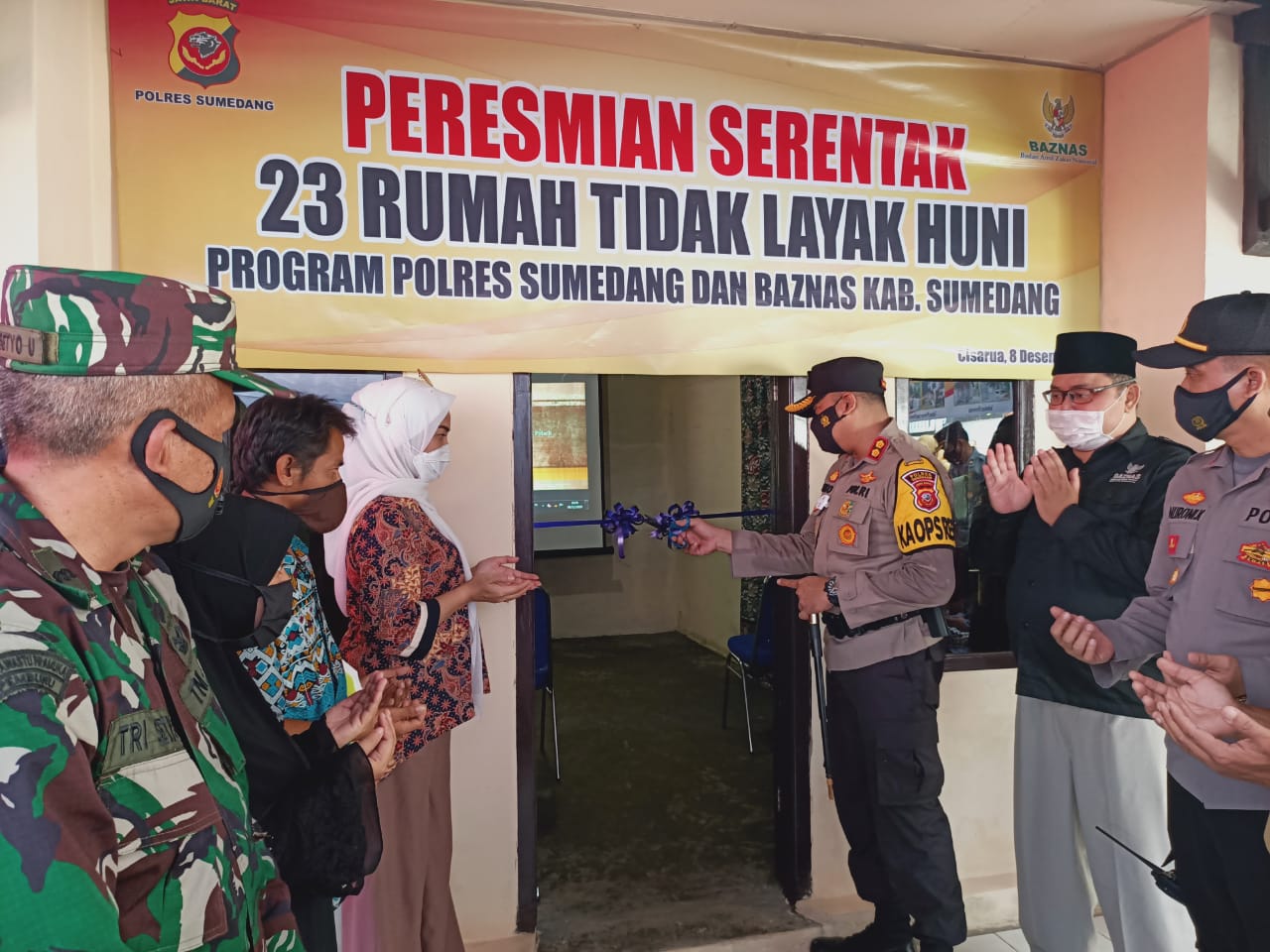 Kapolres Sumedang Resmikan Program Rutilahu Serentak