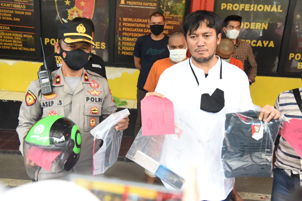 Jambret yang Beraksi Hingga Seret Korbannya Dibekuk Sat Reskrim Polrestabes Bandung Polda Jabar