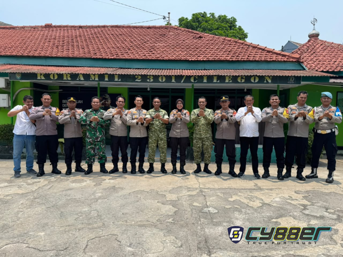 Polsek Cilegon dan Cibeber Anjangsana ke Koramil 2301, Perkuat Sinergitas TNI-Polri