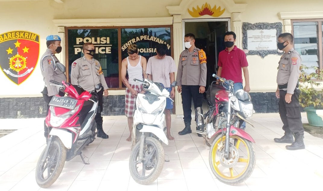 Polsek Banjar Agung Dibantu Warga Tangkap Dua Pelaku Percobaan Curanmor yang Merupakan Residivis