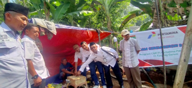 Ground Breaking Sumur Bor Ke 14 Kelurahan Gerem Mendapat Apresiasi, Lurah Gerem Optimis Tahun ini Selesai