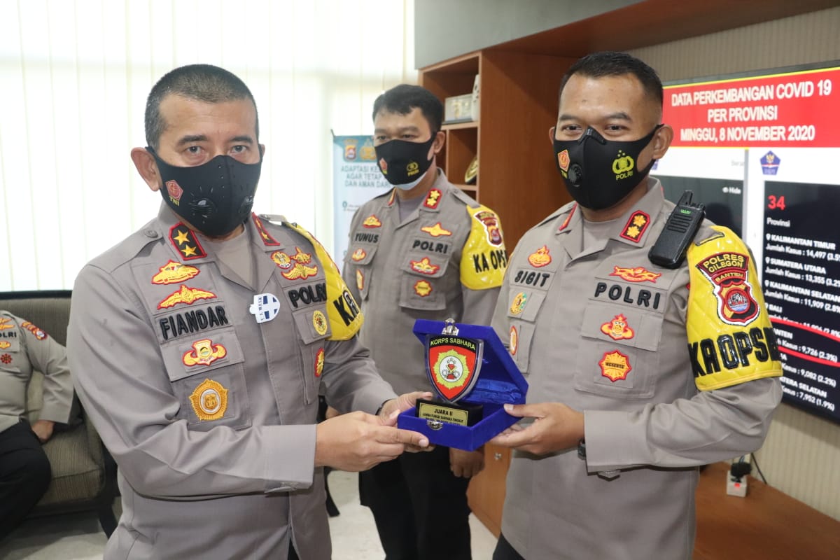 Lomba Fungsi Sabhara Tingkat Polda Banten, Polres Cilegon Raih juara II