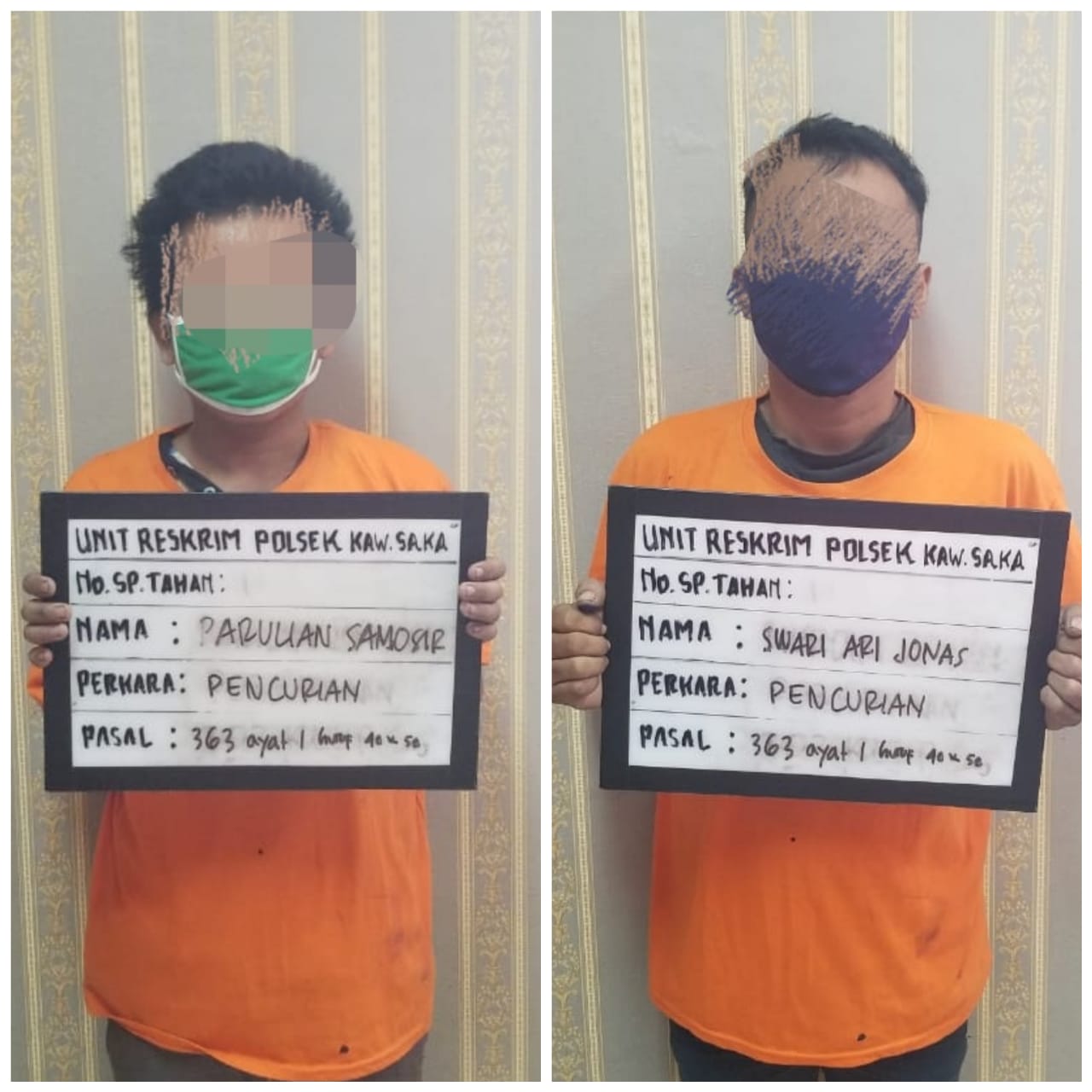 Unit Reskrim Sunda Kelapa Amankan 2 Pria Pelaku Pencurian
