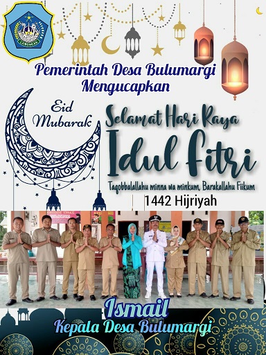 Pemerintah Desa Bulumargi Mengucapkan Selamat Hari Raya Idul Fitri 1442 Hijriyah