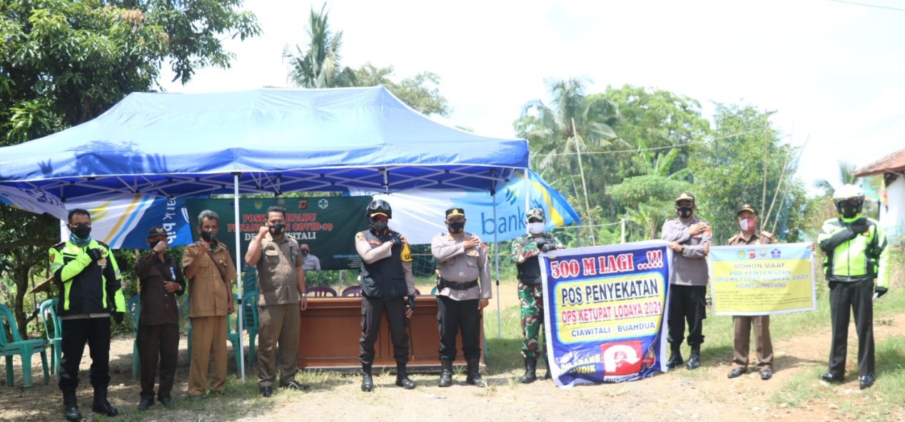 Antisipasi Pemudik, Polres Sumedang Cek 3 Titik Lokasi Pos Ketupat Lodaya