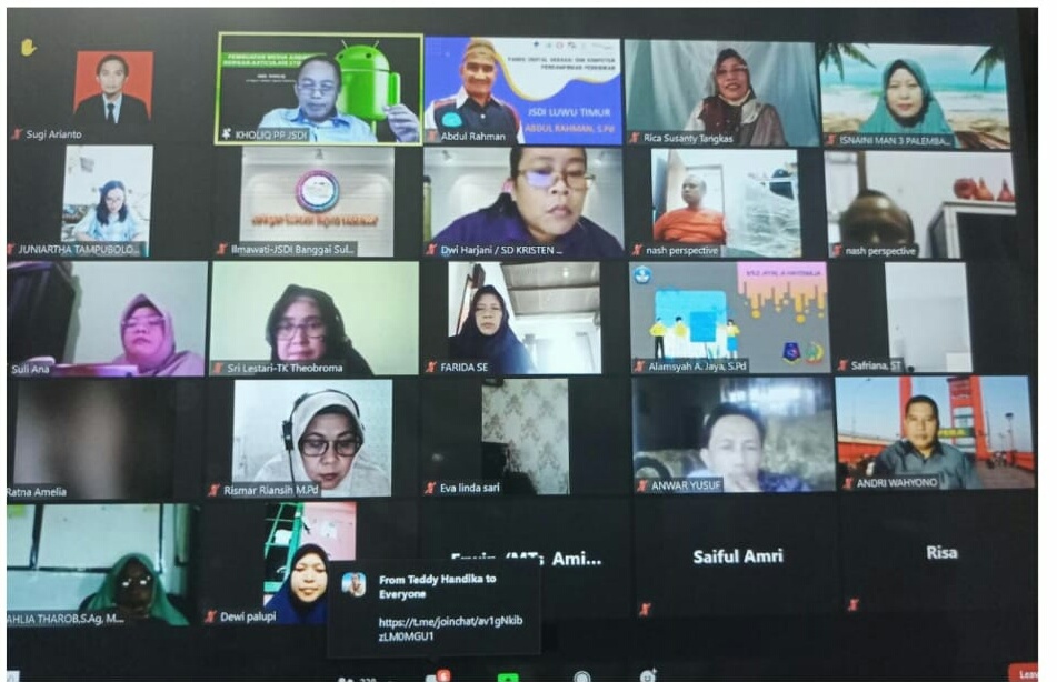 JSDI Sumsel Gelar Webiner Bertajuk Pembuatan Media Android dengan Articulate Storyline  Sumsel