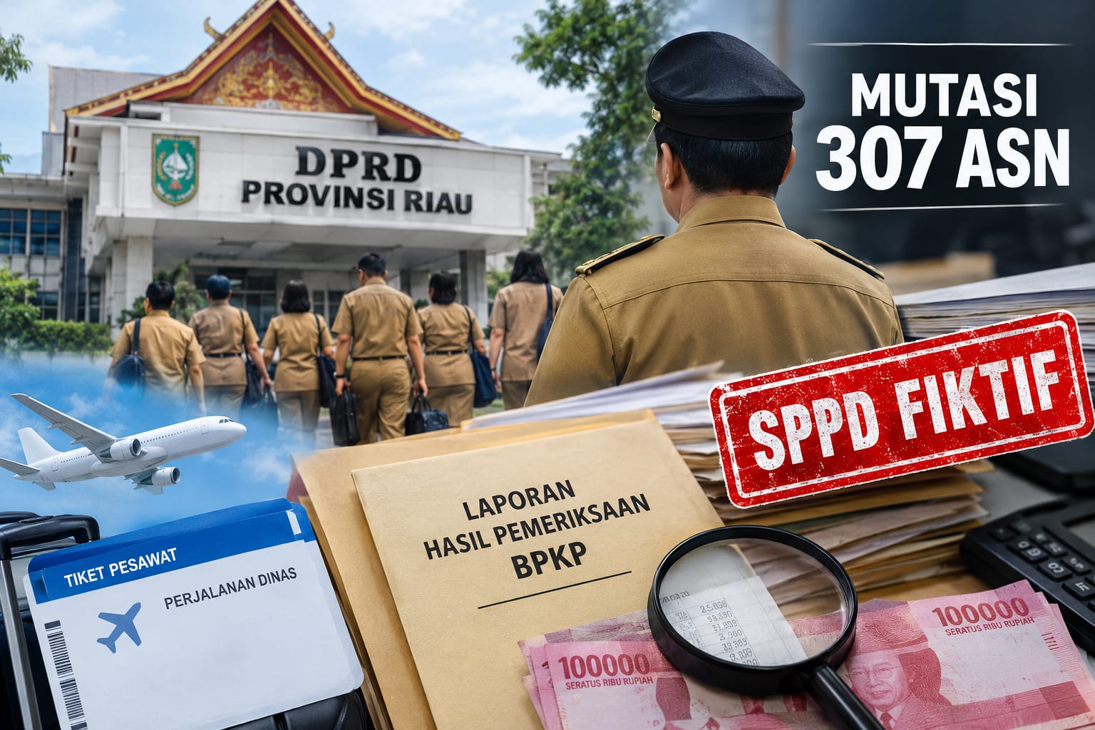 Mutasi 307 ASN oleh SF Haryanto, Kerugian SPPD Bermasalah di Setwan DPRD Riau Disebut Turun pada 2025