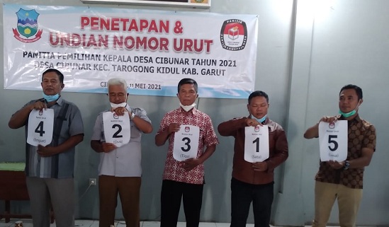 Penetapan dan Pengundian Nomor Urut Calon Kepala Desa Cibunar