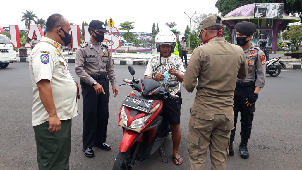 Cegah Penularan Covid-19, Polres Ciamis Polda Jabar Kembali Gelar Ops Yustisi Protokol Kesehatan