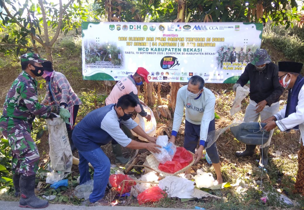 Momen World Clean Up Day, Sektor 20 Citarum Harum Adakan Kegiatan Pembersihan Sampah Serentak di seluruh Subsektor
