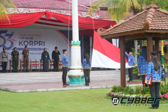 Pimpin Upacara hUT Ke-53 Korpri, Bupati Klaten : ASN Setia Pada Negara Siapapun Pimpinannya