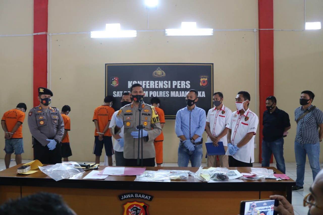 Selama Dua Pekan Sat Reskrim Polres Majalengka Ungkap 5 Kasus Pencurian Dengan Kekerasan