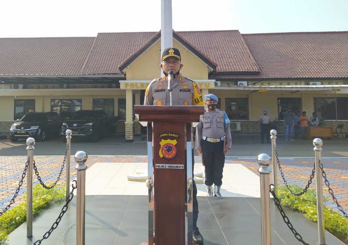 Kapolres Indramayu, Jika Ada Yang Tidak Pake Masker dan Melawan di Tindak Tegas Sesuai KUHP