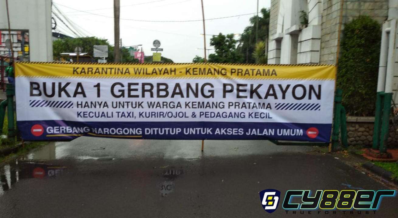 Warga Dibuat Mencekam, Forum RW Tutup Akses Jalan Utama Untuk Warga Kemang Pratama Tanpa Instruksi
