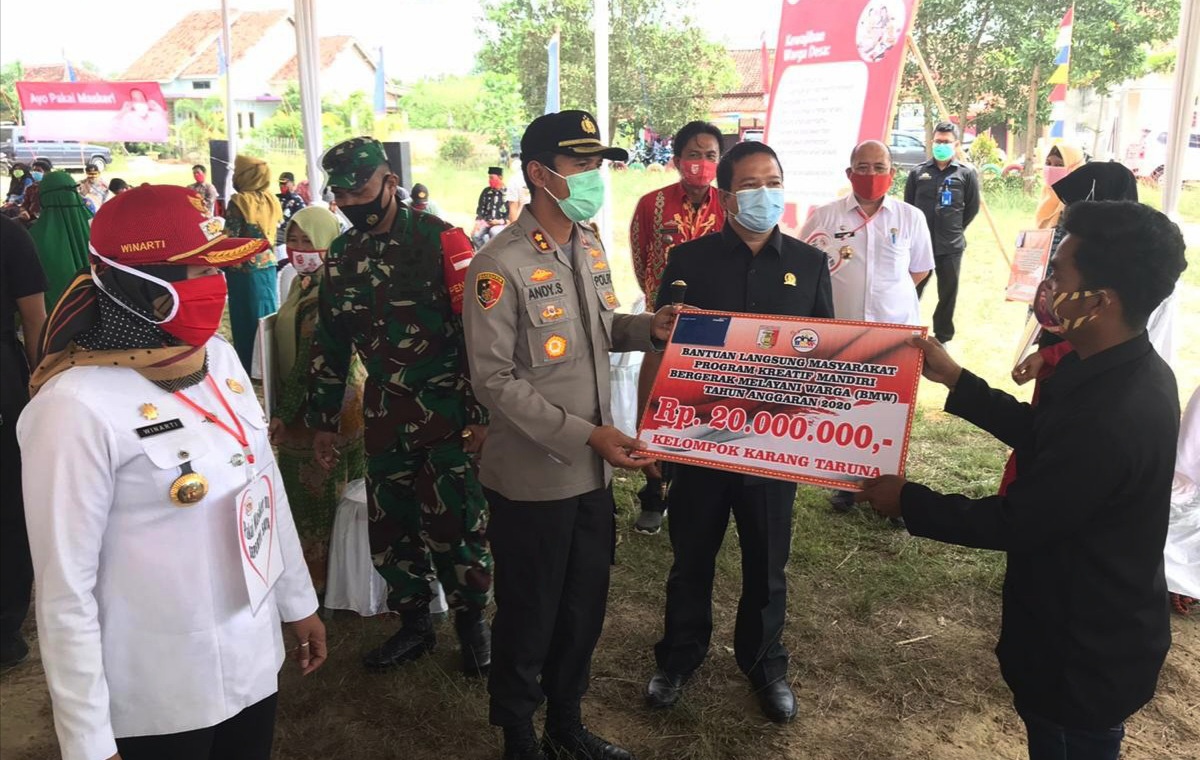 Ini Pesan Kapolres Tuba Saat Hadiri Penyerahan Bantuan Pada Kelompok Ekonomi Kreatif