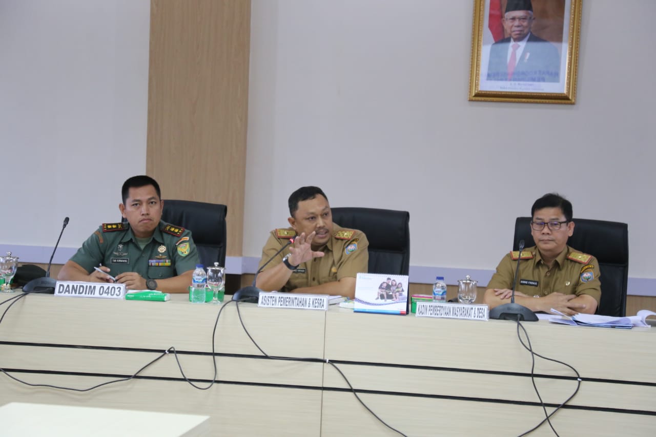 Polres, Kodim 0403 dan Jajaran Pemerintah OKU Siap Amankan Pilkades Serentak 2020. 