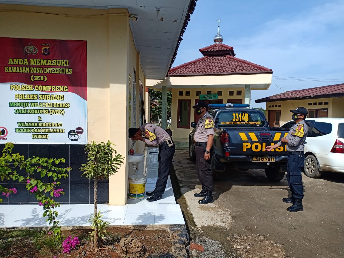Polres Subang Polda Jabar Tak Kenal Lelah Laksanakan Himbauan 3M Protokol Kesehatan Kepada Masyarakat