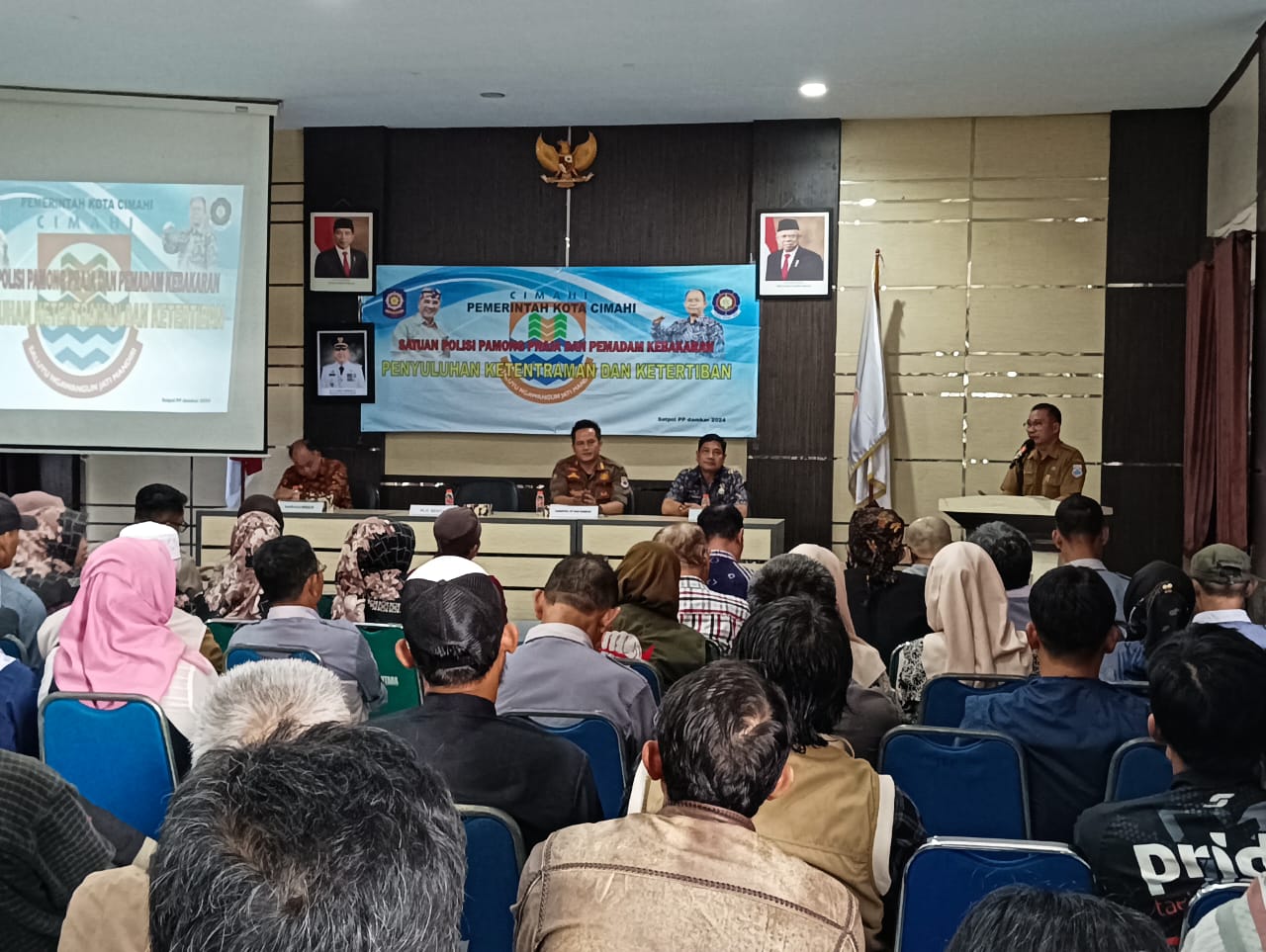 Menjaga Ketentraman dan Ketertiban Satpol-PP dan Damkar Cimahi Gelar Penyuluhan