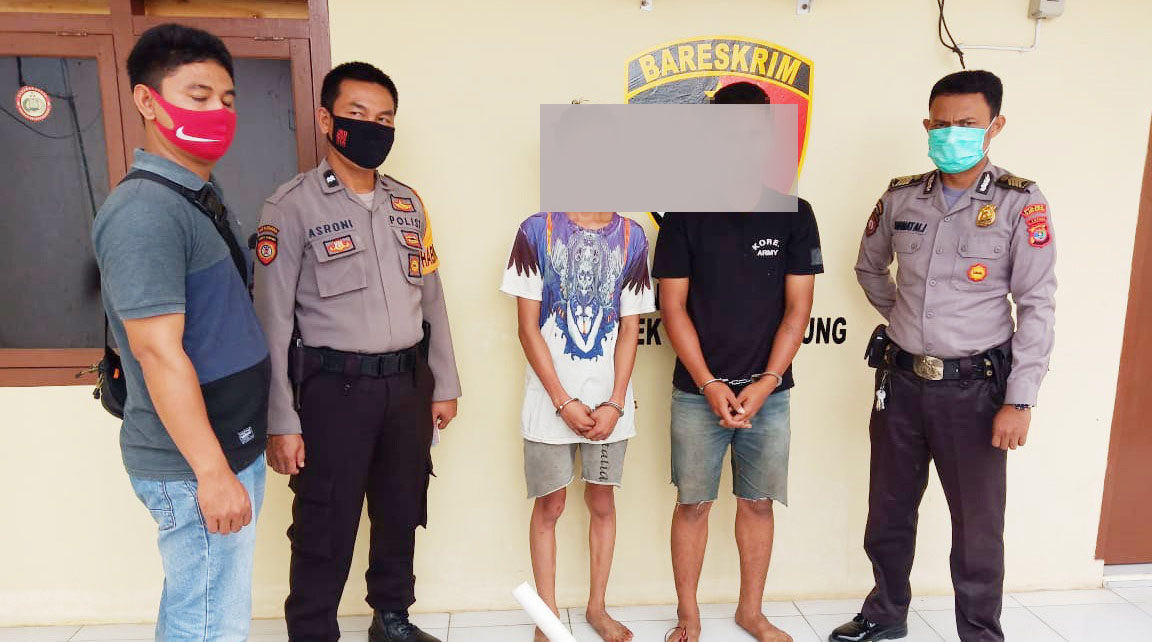 Polsek Banjar Agung Dibantu Warga Berhasil Menangkap Dua Dari Tiga Pelaku Curat PDAM