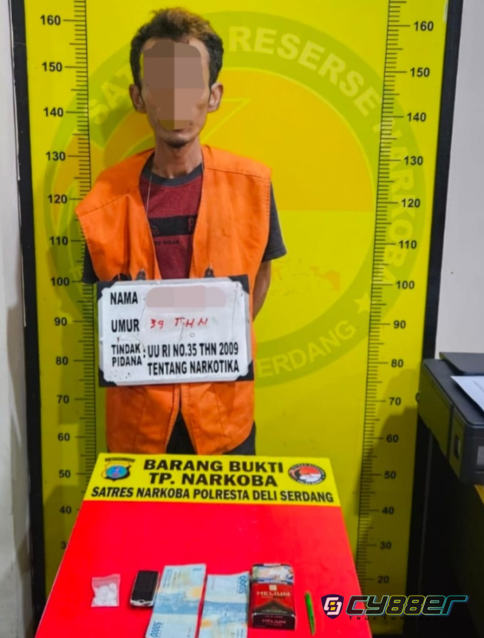 Satresnarkoba Polresta Deli Serdang Berhasil Amankan Seorang Pria dan Sita 4,32 Gram Shabu