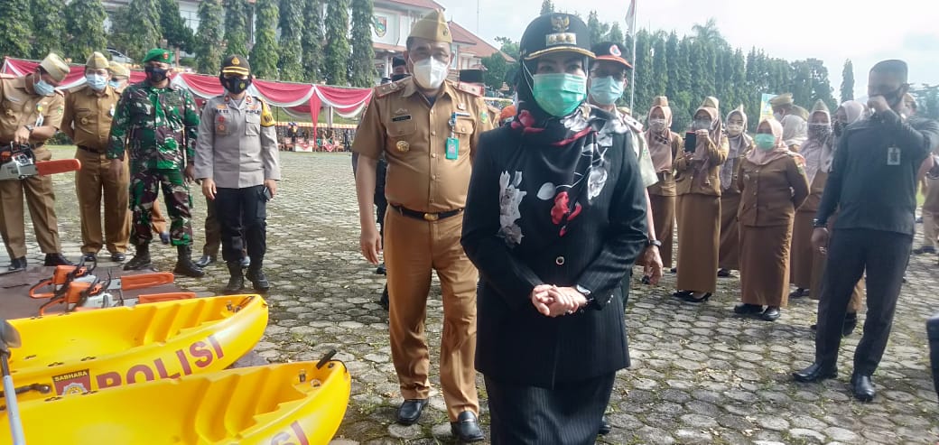 Bupati Tanggamus Pimpin Apel Siaga Bencana Alam 2020