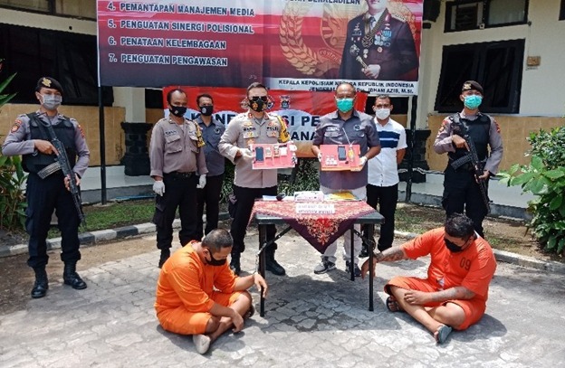 Polres Tabanan Amankan Dua Tersangka Pengedar Narkoba