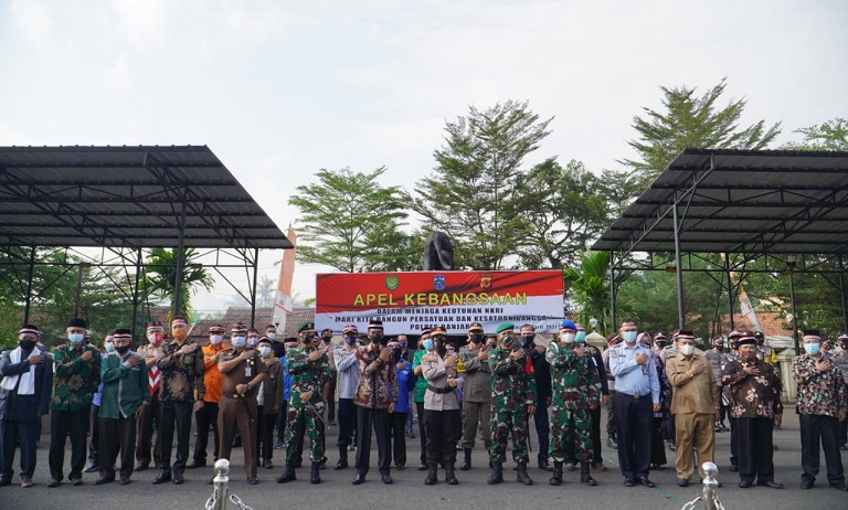 Dalam Apel Kebangsaan Kota Banjar, Seluruh Peserta Ucapkan Ikrar Kebangsaan, Ini Poin-poinnya