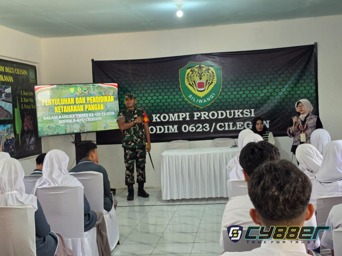 TMMD 128 Kodim 0623/Cilegon Edukasi Pelajar soal Ketahanan Pangan dan Pertanian Modern