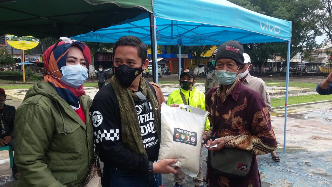 Touring Baksos Dalam Rangka Kampanye Prokes dan HUT Pertama Kodim 0624 Kab.Bandung