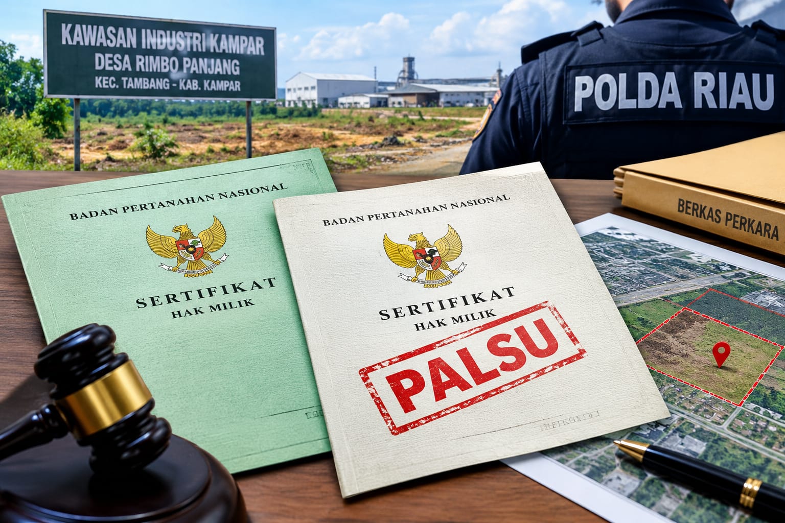 Hambat Investasi, Polda Riau Diminta Usut Dugaan Mafia Tanah di Rimbo Panjang
