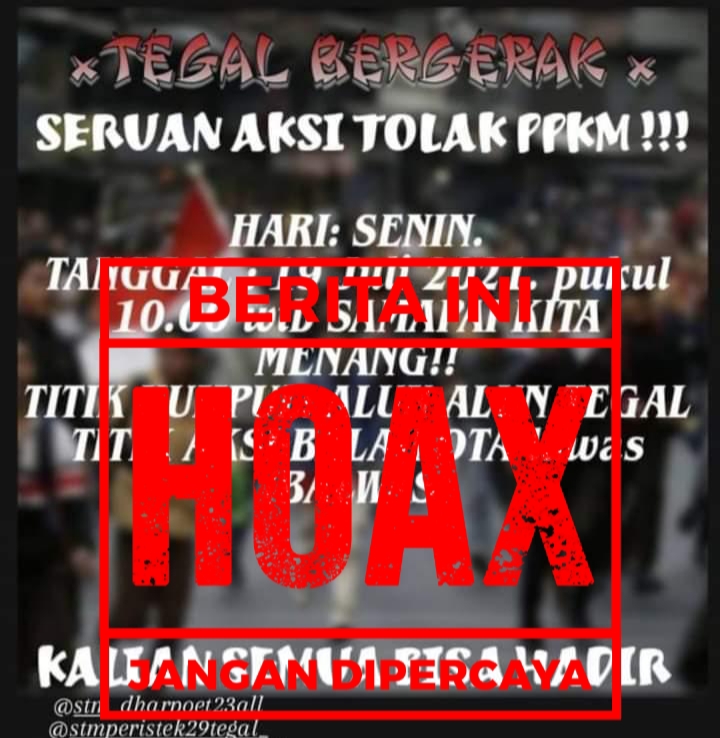 Polisi Buru Penyebar Hoax Tolak PPKM di beberapa Wilayah Jateng