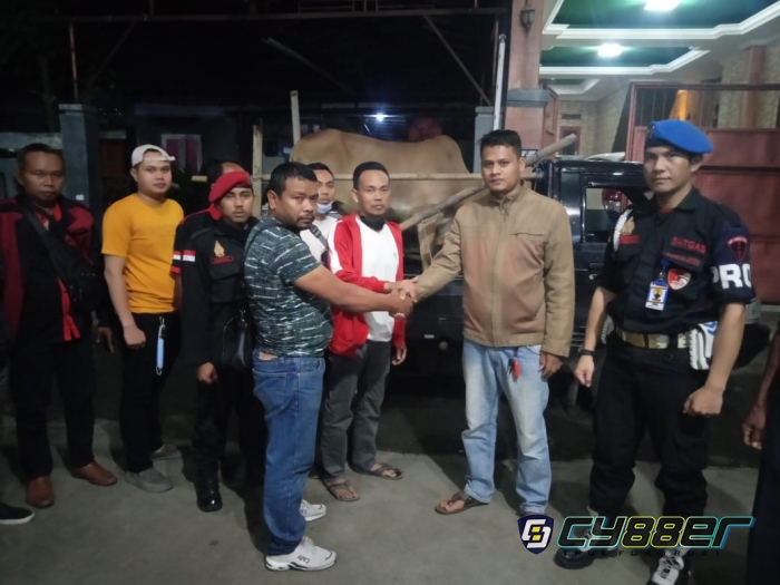Bagi Manfaat, Ormas Laskar Dewa Bogor Qurbankan 6 Sapi dan 15 Kambing