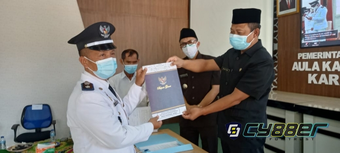 Pelantikan Kades Terpilih Tahap ll Gelombang l 2021 Kabupaten Garut Secara Virtual 