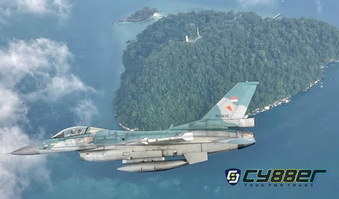 Pesawat F-16 Gelar Patroli di Selat Malaka dan Karimata
