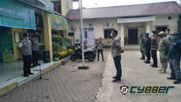 Giat Apel PPKM Level 4 Oleh Muspika Medan 
