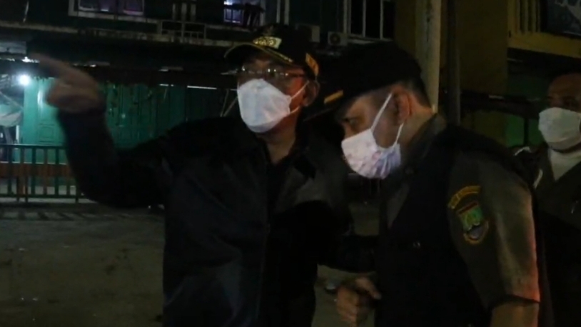 Tim Gabungan Gelar Razia di JLS Kota Cilegon Banten 