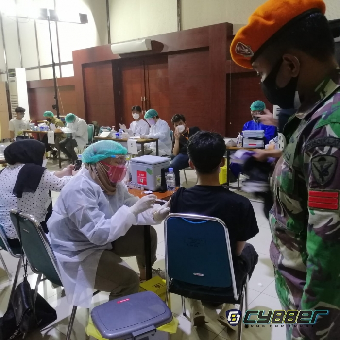 Korpaskhas Lanud Sulaiman Adakan Giat Vaksin Sinovac ke-II