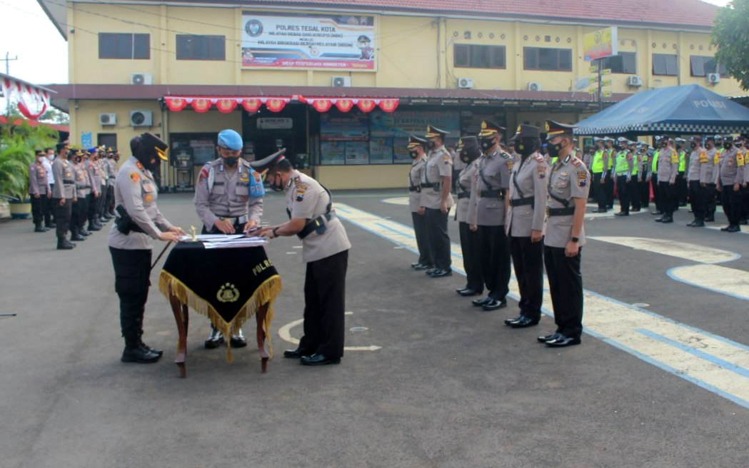 Kapolres Tegal Kota Pimpin Sertijab 5 Jabatan di Lingkungan Polres Tegal Kota