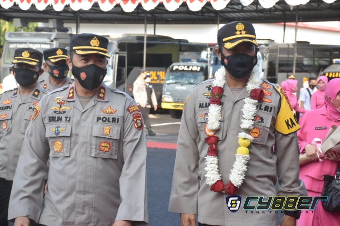 Pisah Sambut Kapolres Muba Dengan Terapkan Prokes