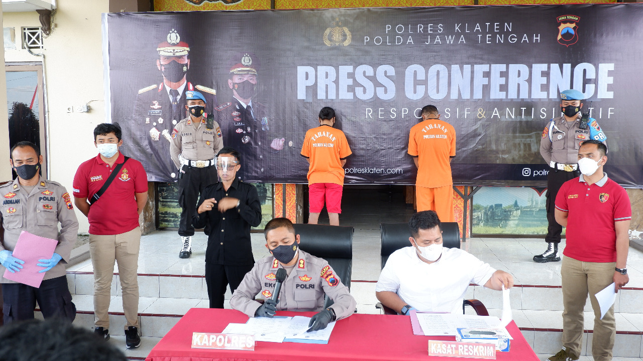 Polres klaten Berhasil Ungkap Misteri Pembunuhan Pensiunan PNS.