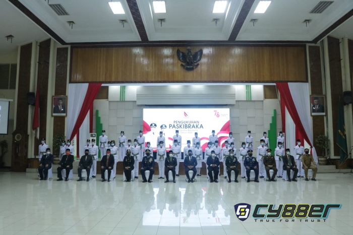 Pengukuhan Paskibraka Kabupaten Bandung