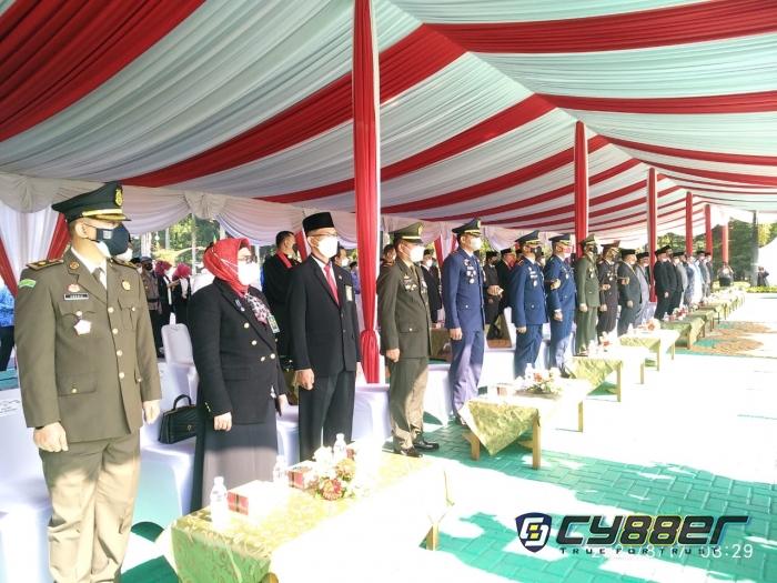 Danpusdiklat Paskhas Hadiri Upacara HUT RI 76 Tahun di Kabupaten Bandung