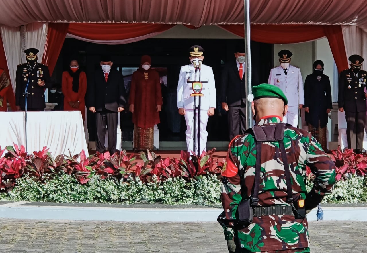 Upacara Peringatan Hari Kemerdekaan RI Ke-76 di Sumedang
