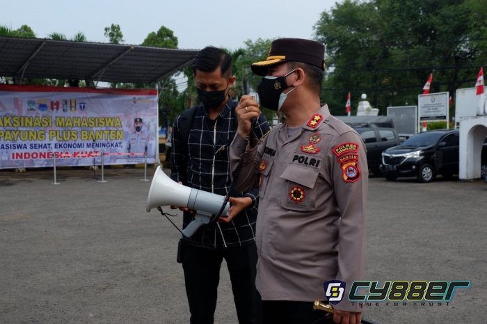 Kapolres Serang Kota Himbau Acara Vaksinasi Mahasiswa