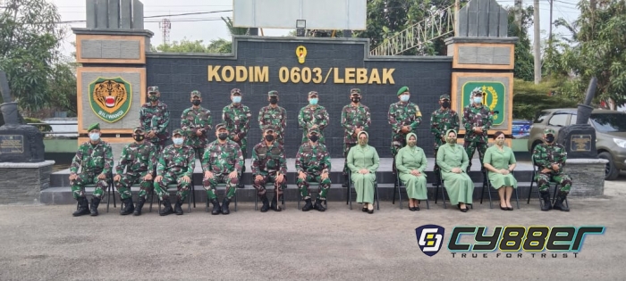 Danrem 064/MY kunjungan Silahturahmi ke Kodim 0603/Lebak